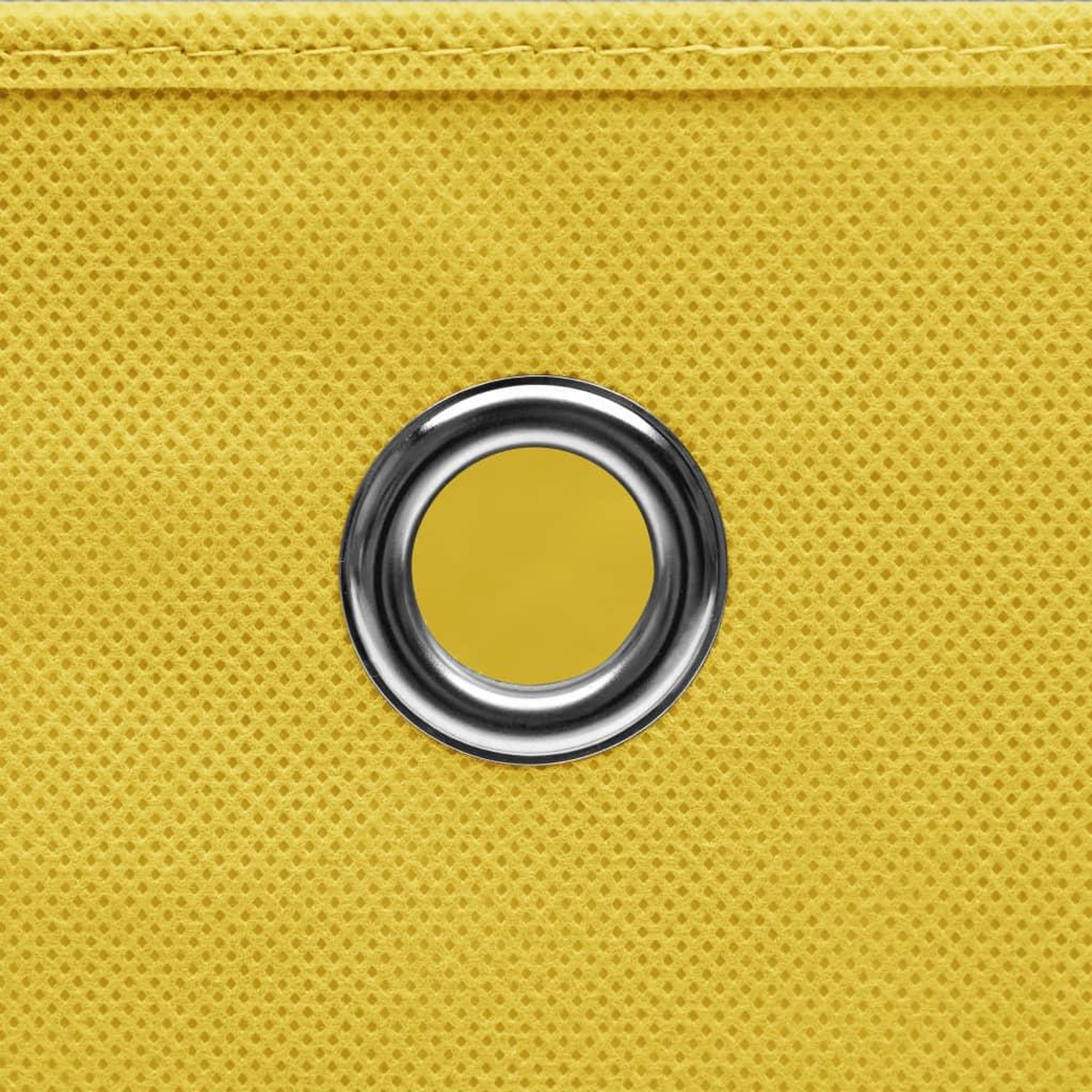 Voir la diapositive 5 : VIDAXL Boîtes de rangement avec couvercles 4 pcs 28x28x28 cm Jaune