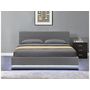Voir la diapositive 2 : Habitat et Jardin Lit LED avec coffre  Anastasia  - 140 x 190 - Gris foncé
