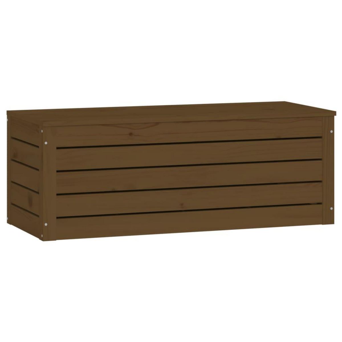 VIDAXL Boîte de rangement Marron miel 89x36,5x33 cm Bois massif pin