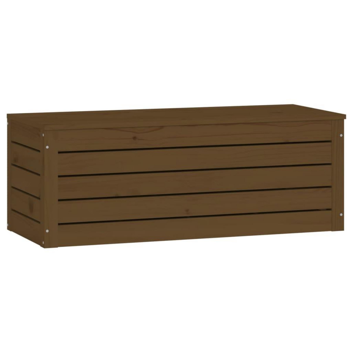 VIDAXL Boîte de rangement Marron miel 89x36,5x33 cm Bois massif pin