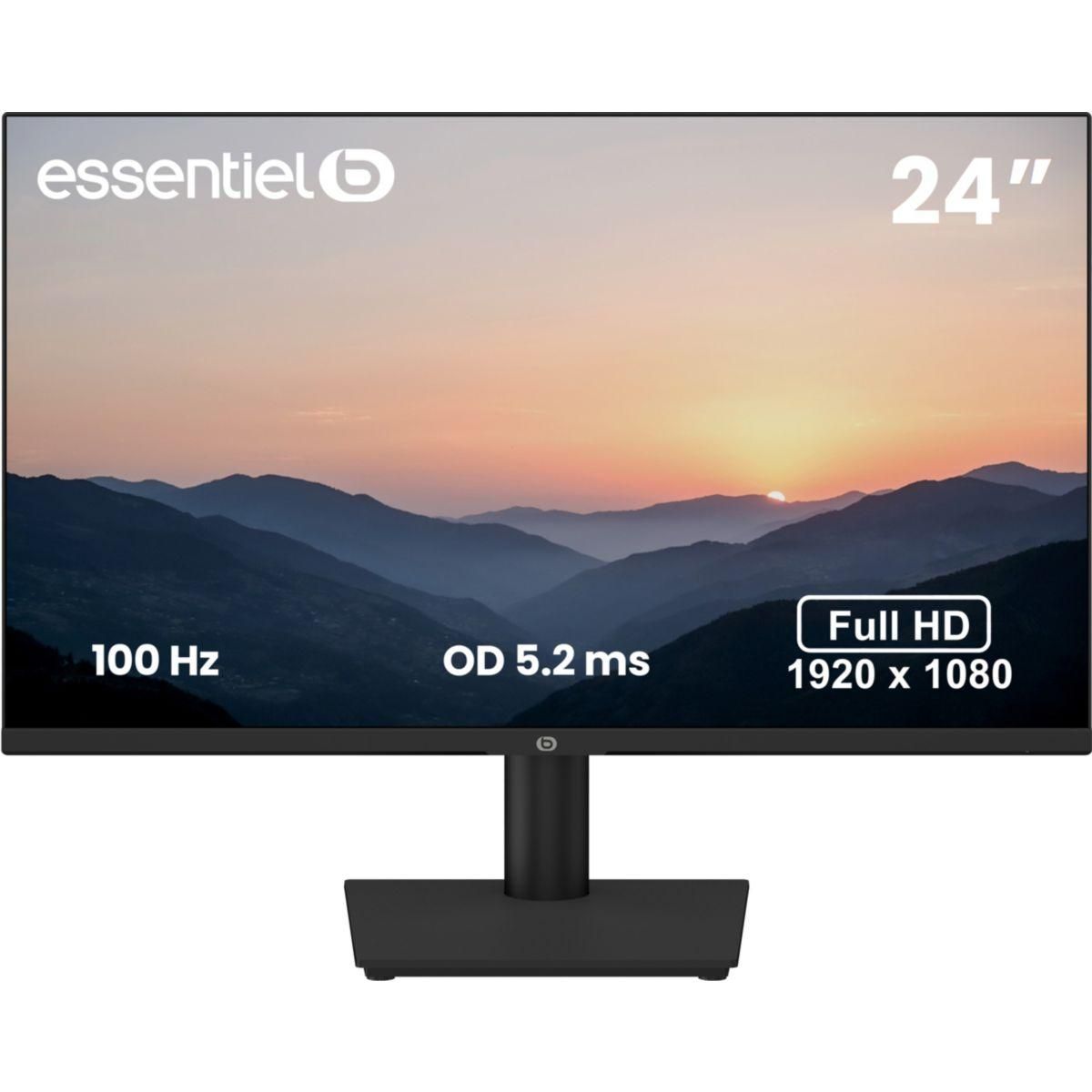 ESSENTIEL B Ecran PC Pixel view Plat 24'' VA 2025