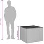 Voir la diapositive 6 : VIDAXL Boîte de rangement de jardin marron 291L resine tressee