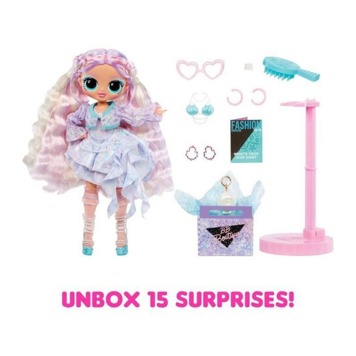 L.O.L. SURPRISE! L.O.L. Surprise OMG - Poupée mannequin - Pearl - Poupée 24 cm et accessoires - Des 3ans