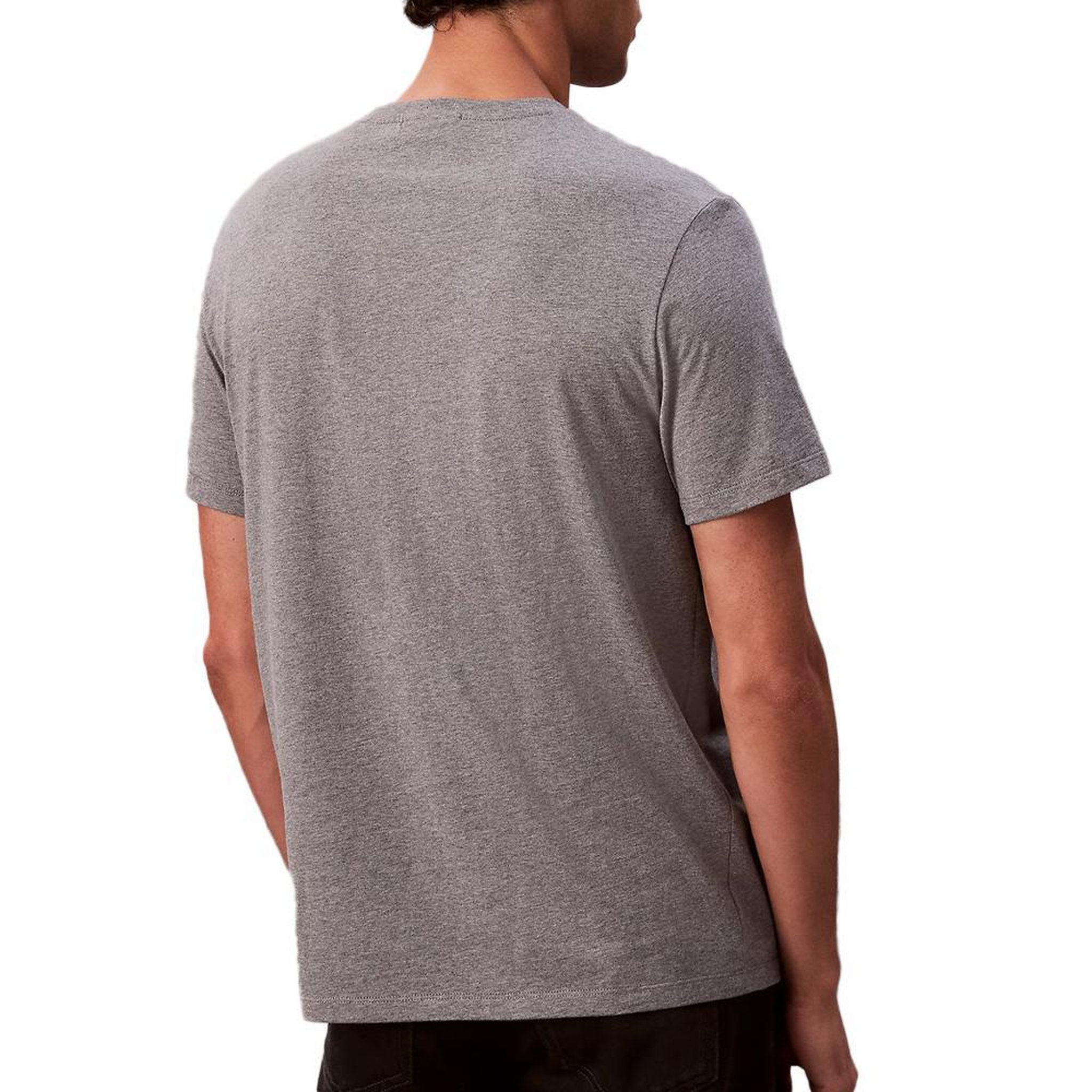 Voir la diapositive 2 : CALVIN KLEIN JEANS T-Shirt Gris Homme Calvin Klein Jeans Badge 30s