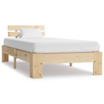 VIDAXL Cadre de lit sans matelas bois de pin massif 90x200 cm