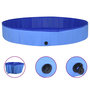 Voir la diapositive 1 : VIDAXL Piscine pliable pour chiens Bleu 300x40 cm PVC
