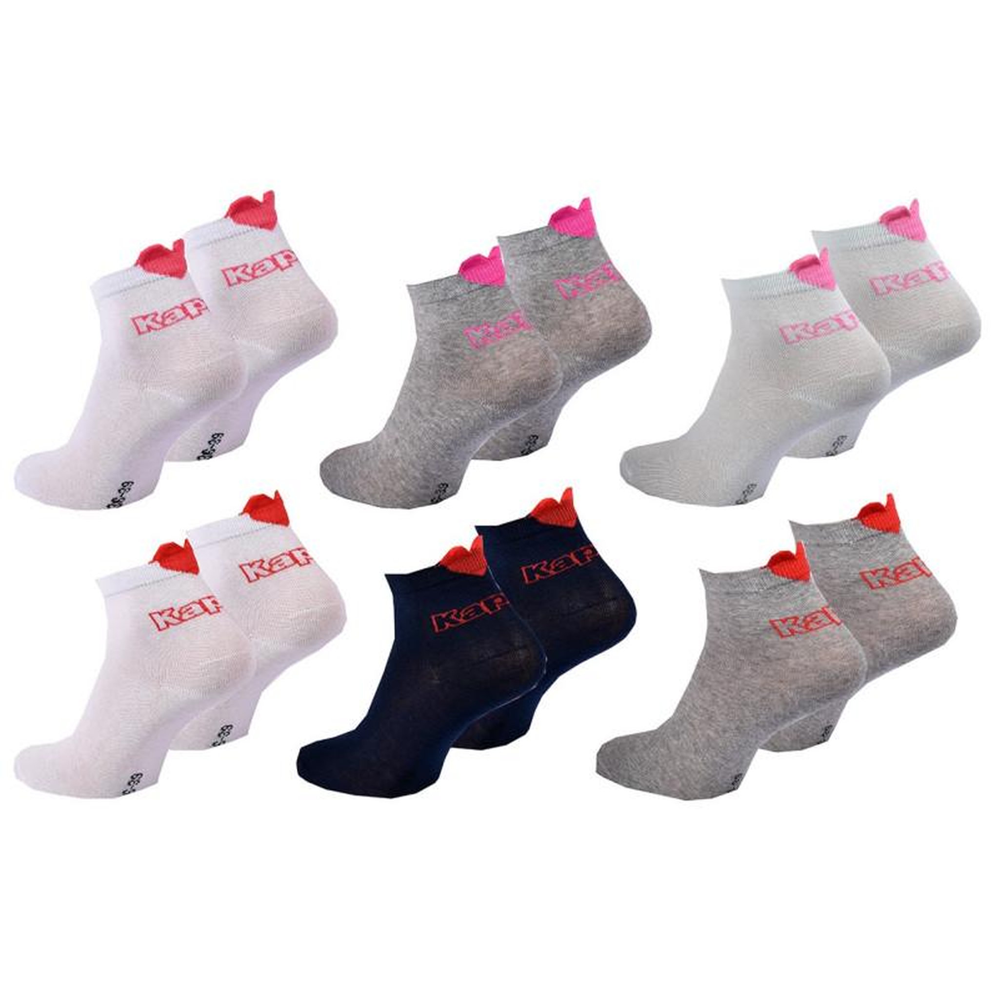 Voir la diapositive 2 : KAPPA Chaussettes Enfant VILLE KAPPA Lot de 6