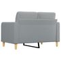 Voir la diapositive 5 : VIDAXL Canapé à 2 places Gris clair 120 cm Tissu