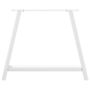 Voir la diapositive 5 : VIDAXL Pieds de table basse forme de A 2 pcs blanc 100x(72-73)cm acier