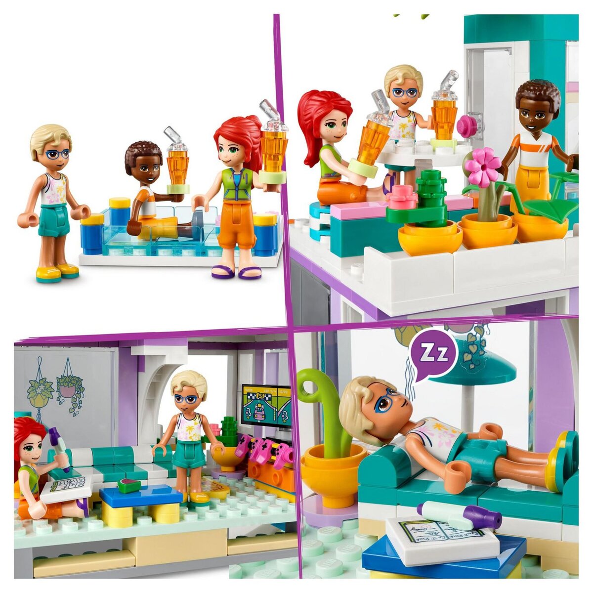 LEGO Friends 41709 La maison de vacances sur la plage, Maison de Poupée