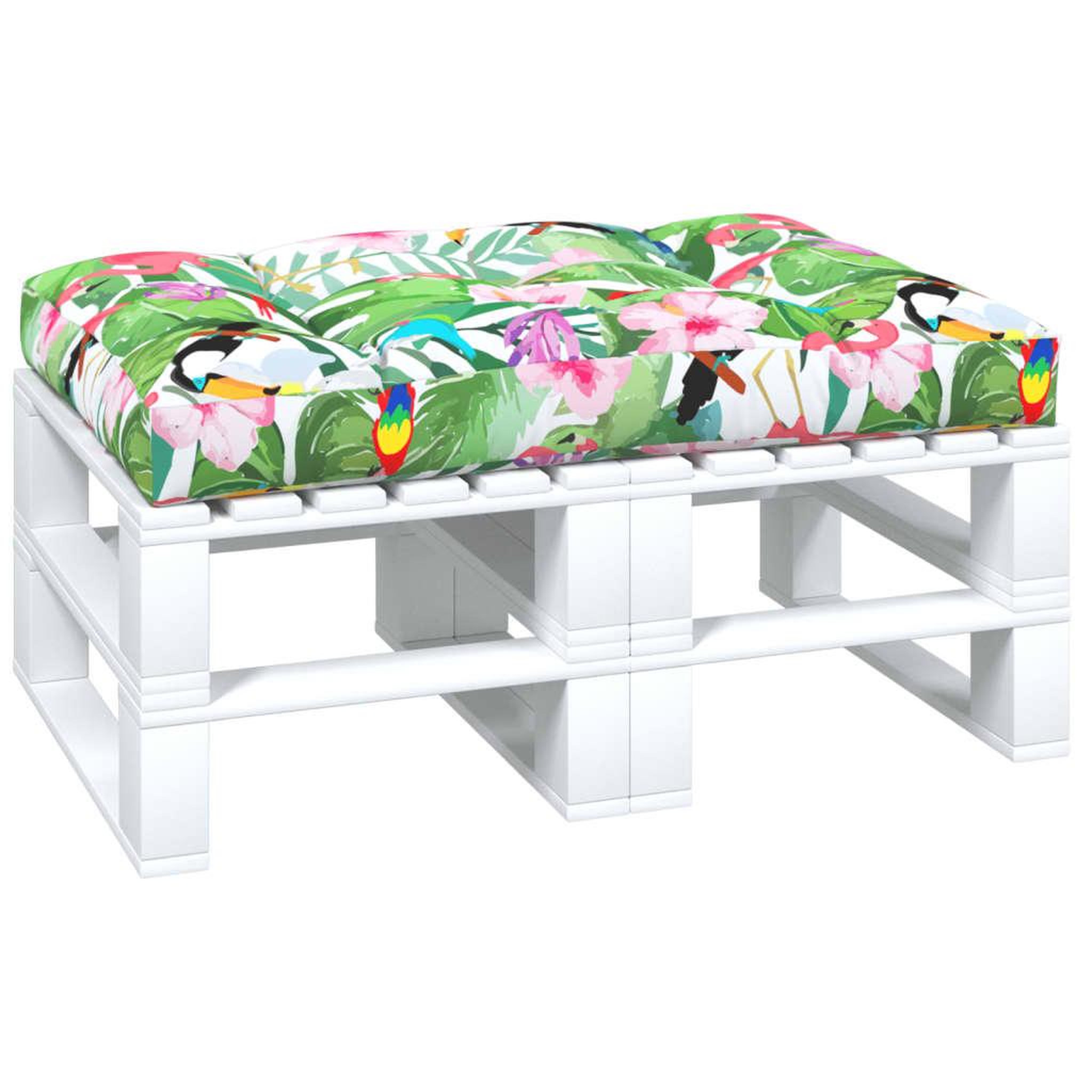Voir la diapositive 3 : VIDAXL Coussin de palette multicolore 120x80x12 cm tissu