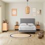 Voir la diapositive 2 : VS VENTA-STOCK Sommier + tête de lit Eris 150x190 cm Gris clair