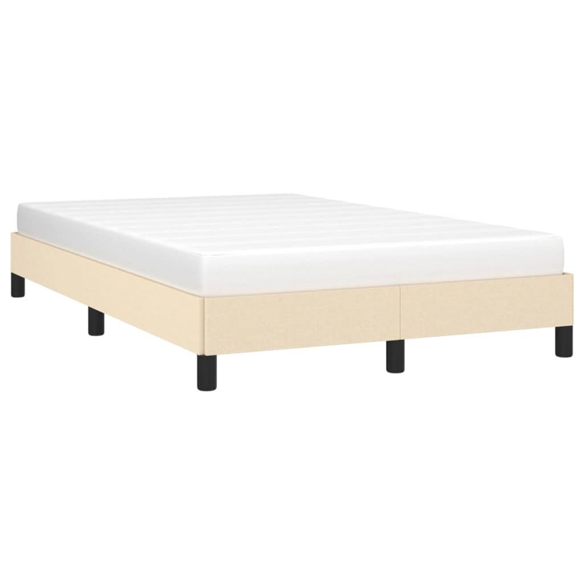 Voir la diapositive 4 : VIDAXL Cadre de lit sans matelas creme 120x190 cm tissu
