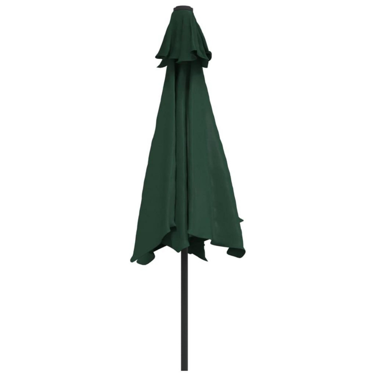 VIDAXL Parasol vert 3 m mat en acier