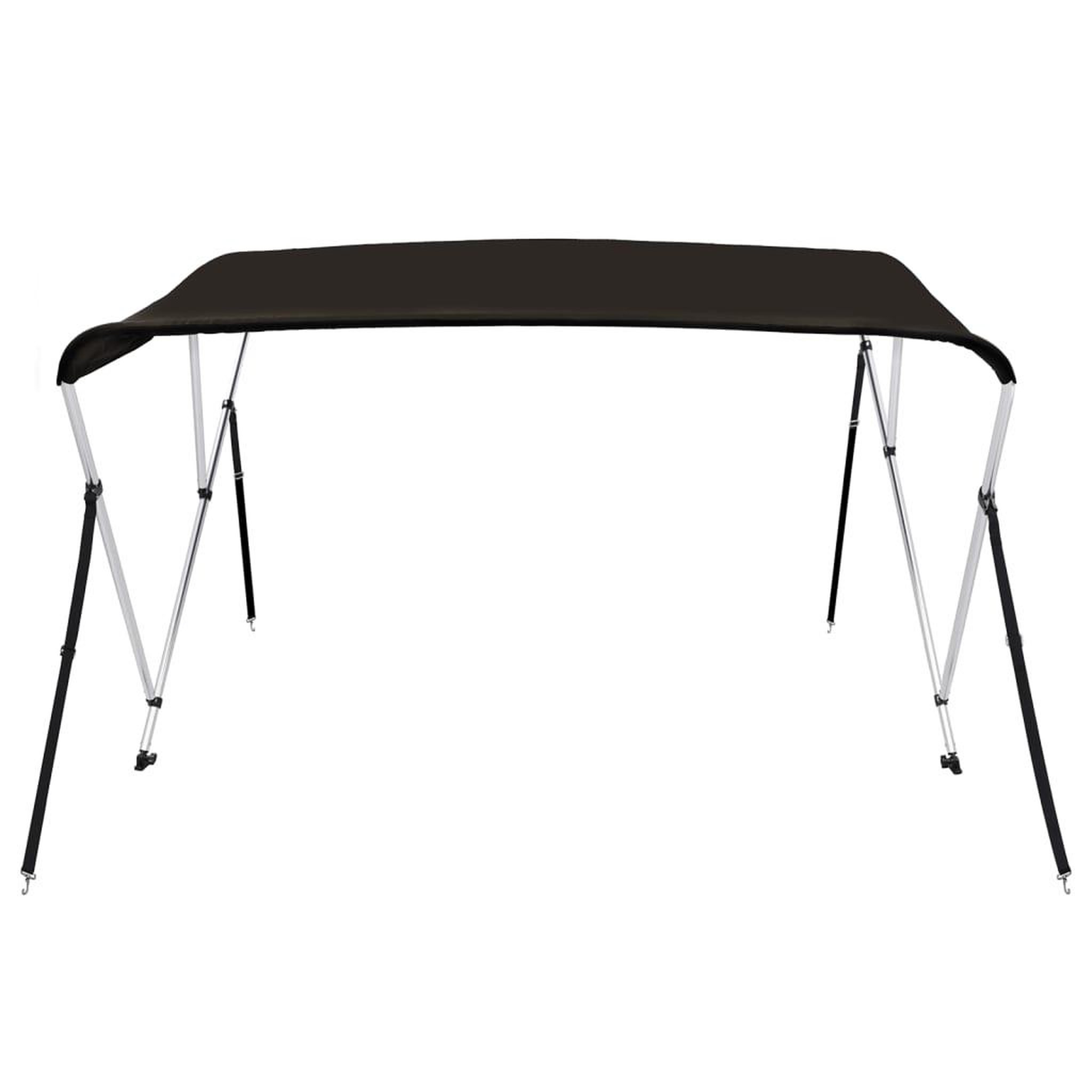 Voir la diapositive 3 : VIDAXL Auvent bimini a 3 arceaux noir 183x196x137 cm