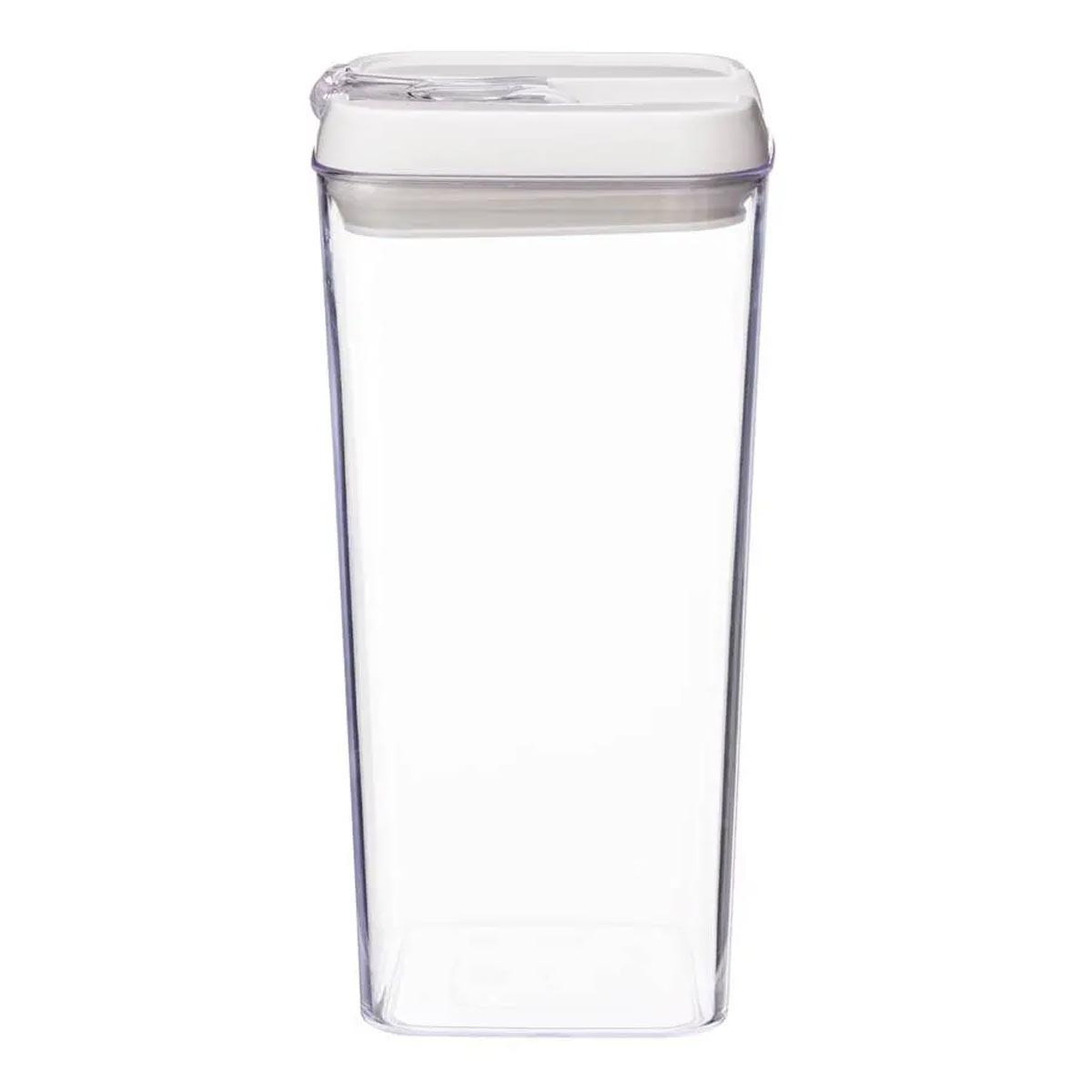 Voir la diapositive 1 : FIVE Bocal en Plastique Carré  Oslo  1,2L Transparent