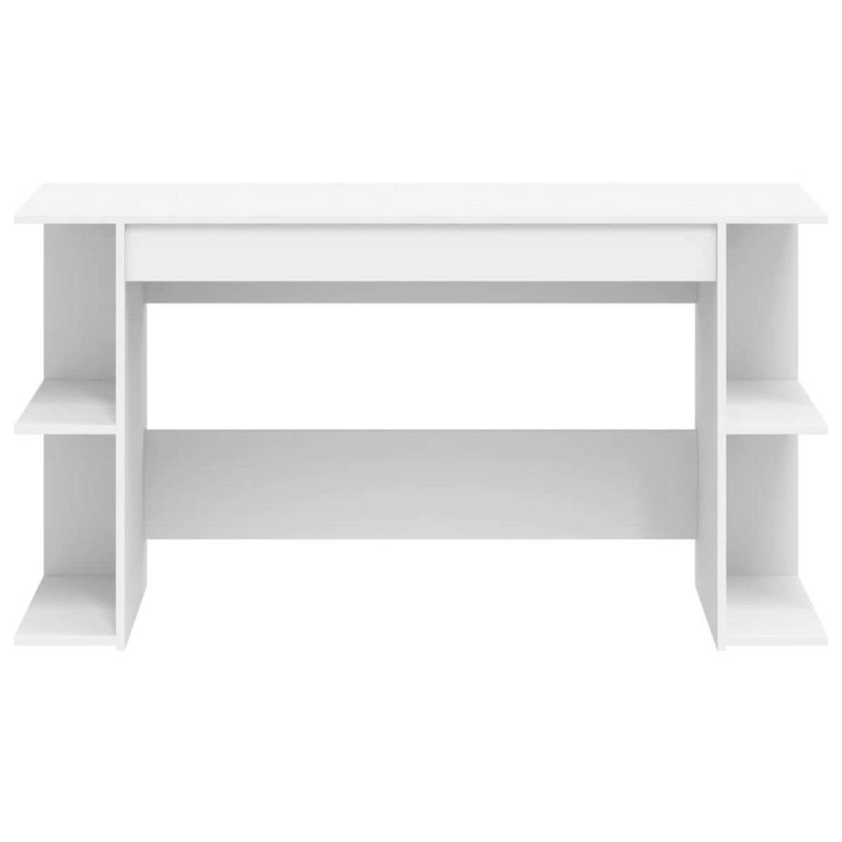 VIDAXL Bureau blanc 140x50x75 cm bois d'ingenierie