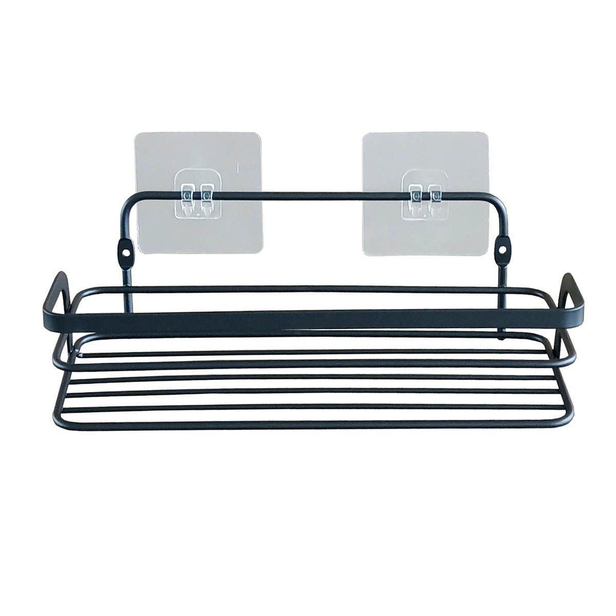 Douceur d'Intérieur Panier de Douche Adhésif  Filaire Premium  26cm Noir