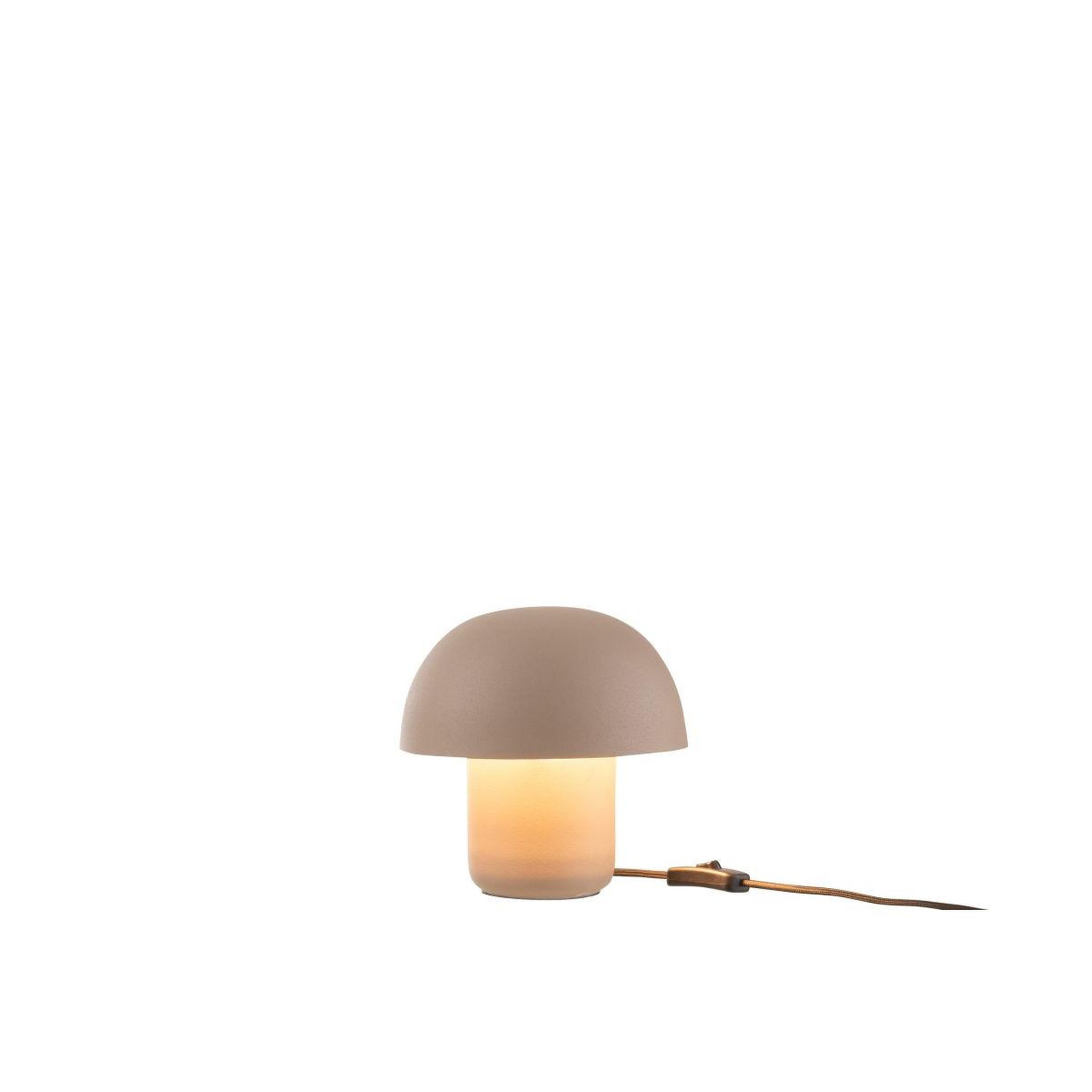 Voir la diapositive 3 : J-LINE Lampe à poser en métal  merle  20cm taupe