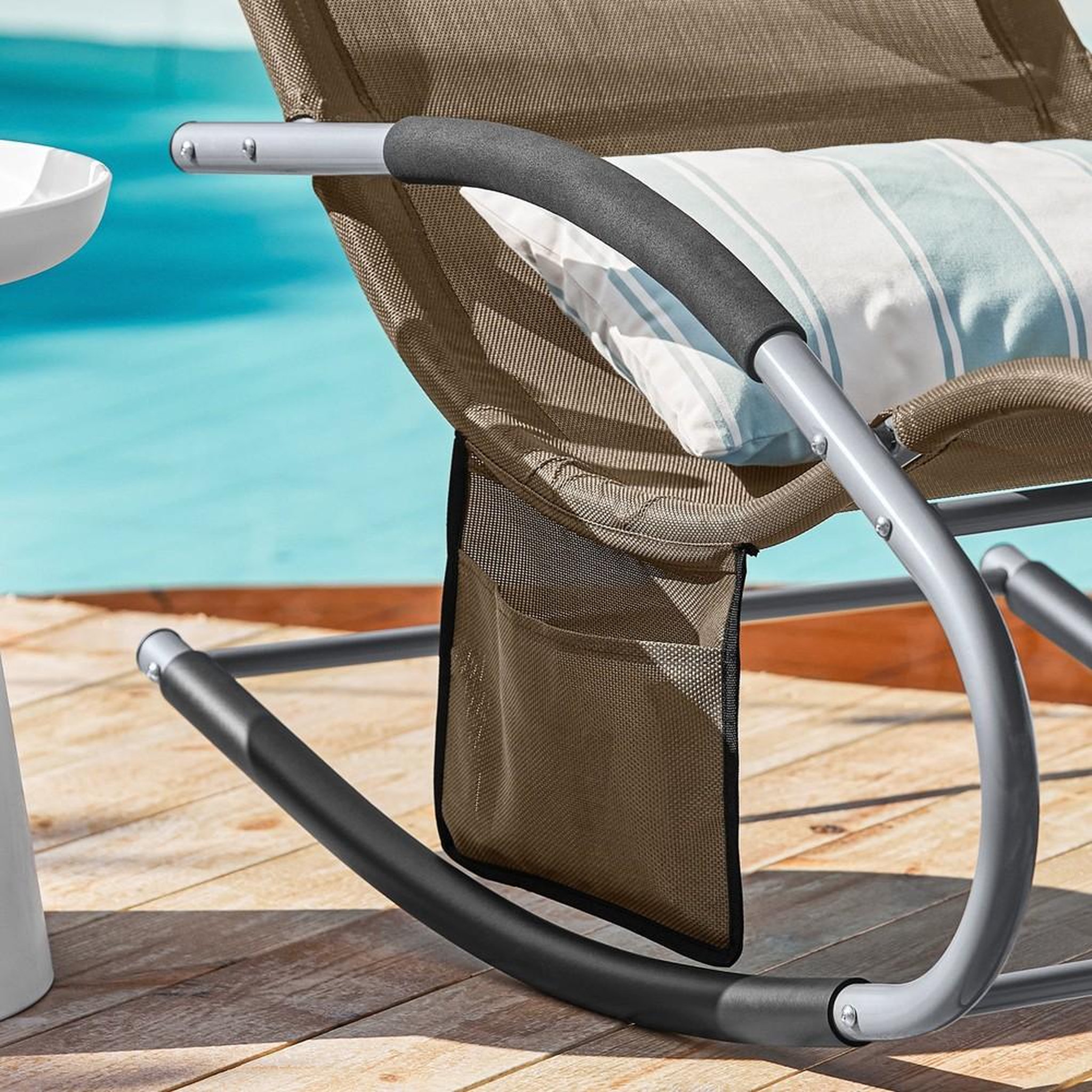 Voir la diapositive 6 : SOBUY SoBuy - Lot de 2 chaises à bascule pour jardin - Moderne - OGS28X2