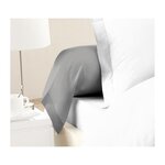 LOVELY HOME LOVELY HOME Lot de 2 Taies de Traversin 100% coton 85x185 cm gris clair