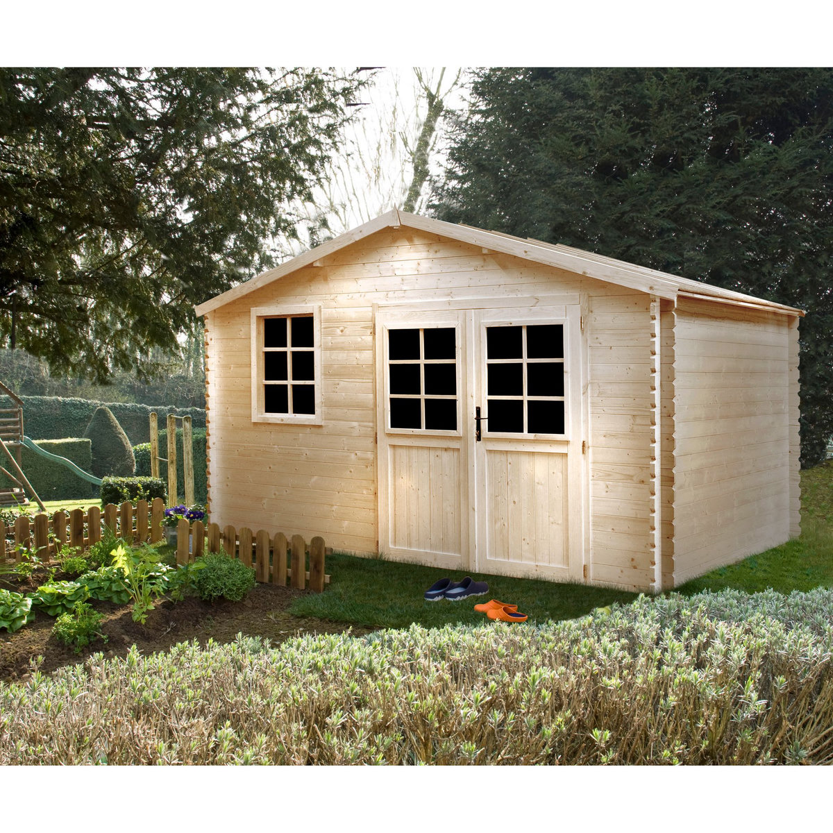 Abri de jardin bois VANTAA / 13.91m² / 34mm