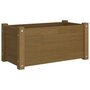 Voir la diapositive 2 : VIDAXL Jardiniere d'exterieur Marron miel 60x31x31 cm Bois de pin