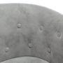 Voir la diapositive 6 : VIDAXL Fauteuil avec repose pied gris clair velours