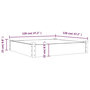 Voir la diapositive 6 : VIDAXL Lit sureleve de jardin doublure 120x120x25 cm bois massif sapin