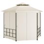 Voir la diapositive 3 : VIDAXL Belvedere avec parois 3,1x2,7 m Creme