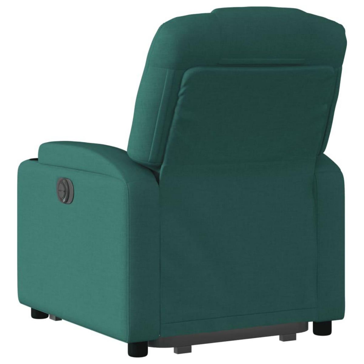 VIDAXL Fauteuil inclinable electrique vert fonce tissu