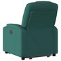 Voir la diapositive 5 : VIDAXL Fauteuil inclinable electrique vert fonce tissu