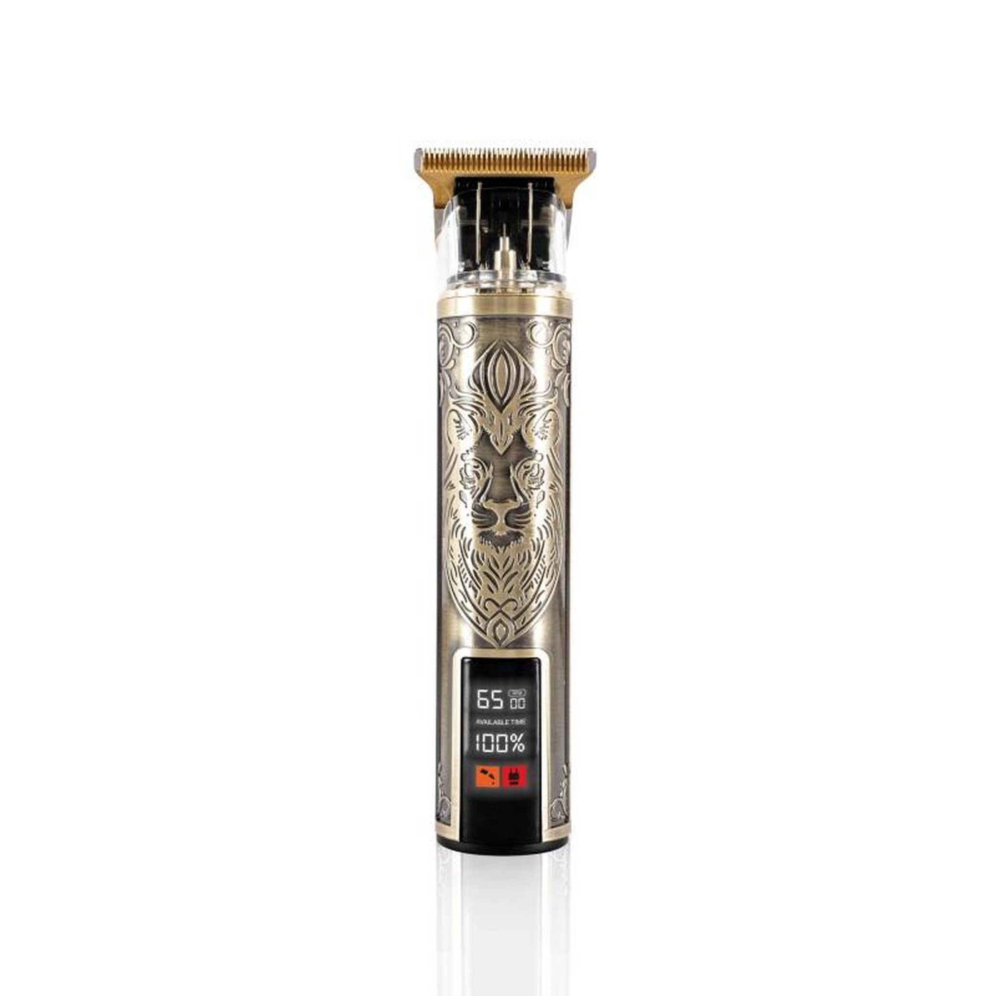 Voir la diapositive 1 : BECKER SHAVES ET TRIMS Tondeuse Sans Fil Avec écran Led Lion Gold Becker