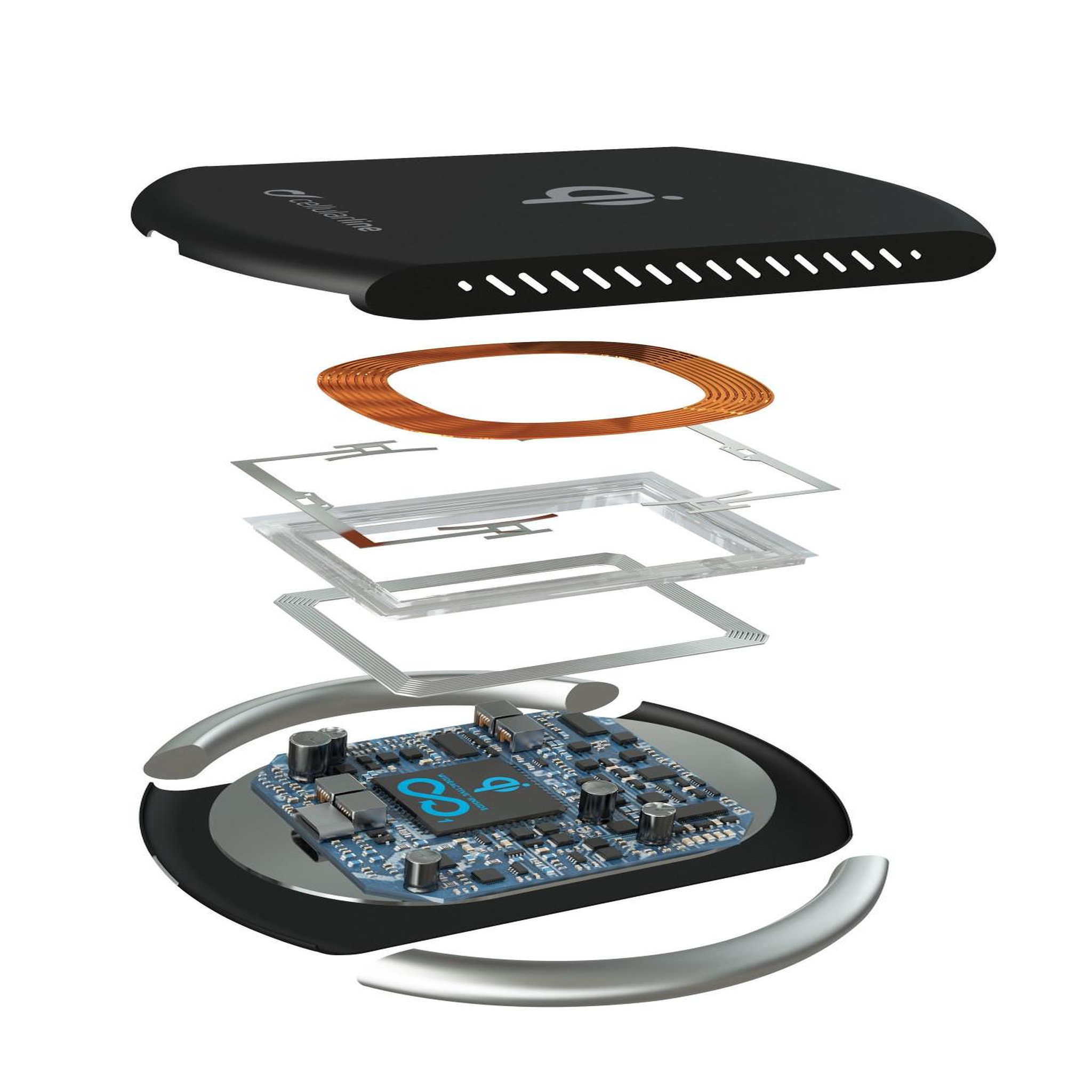 Voir la diapositive 3 : CELLULAR LINE Cellularline arena wireless charger - apple, samsung and other wireless smartphones