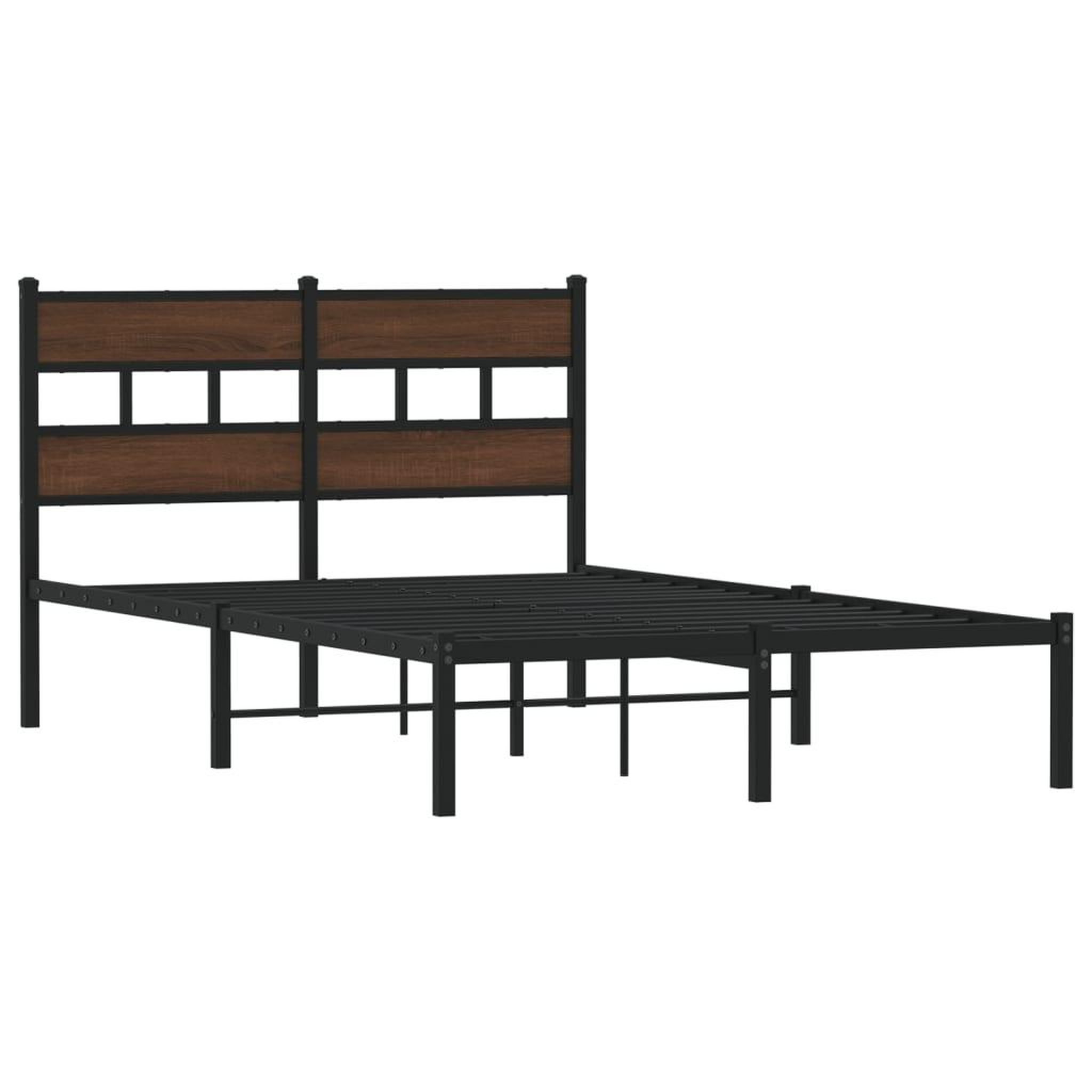 Voir la diapositive 3 : VIDAXL Cadre de lit sans matelas avec tete de lit 120x190 cm