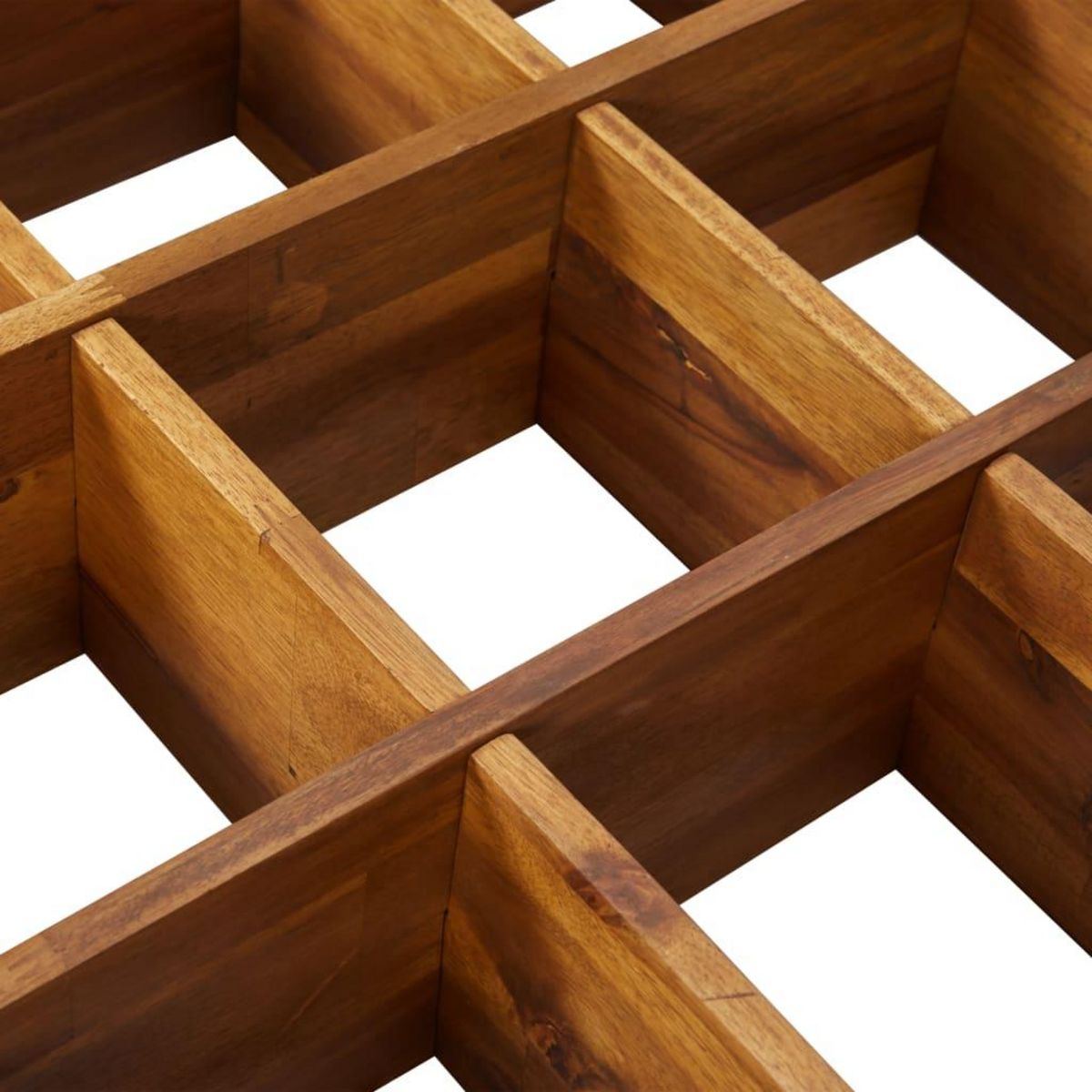 VIDAXL Lit surelevede jardin a herbes Bois d'acacia massif 60x60x15 cm