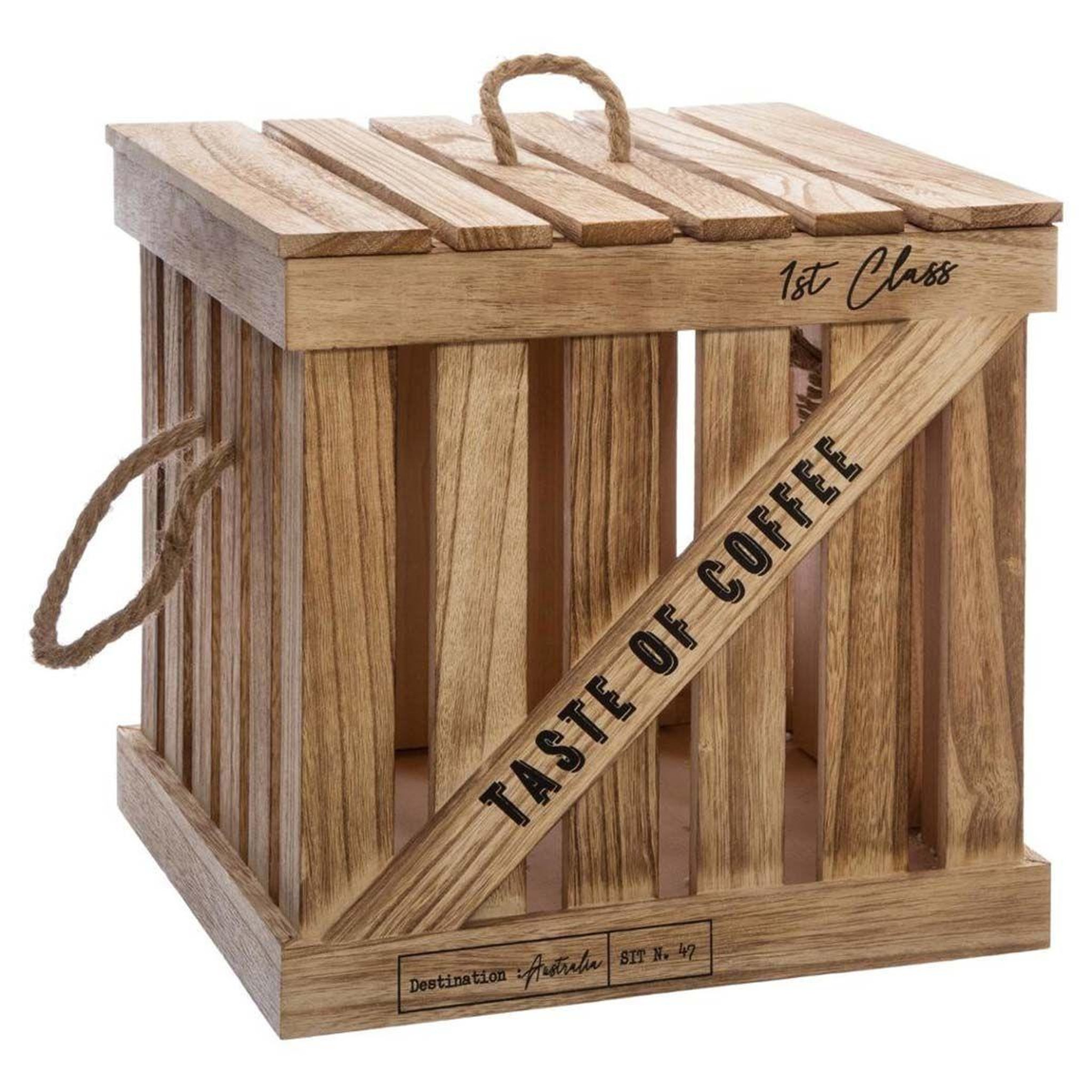 Voir la diapositive 3 : ATMOSPHERA Lot de 3 boîtes de rangement  taste   36cm naturel