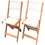 Voir la diapositive 1 : Habitat et Jardin Lot de 2 chaises pliantes en bois exotique  Seoul  - Maple - Beige