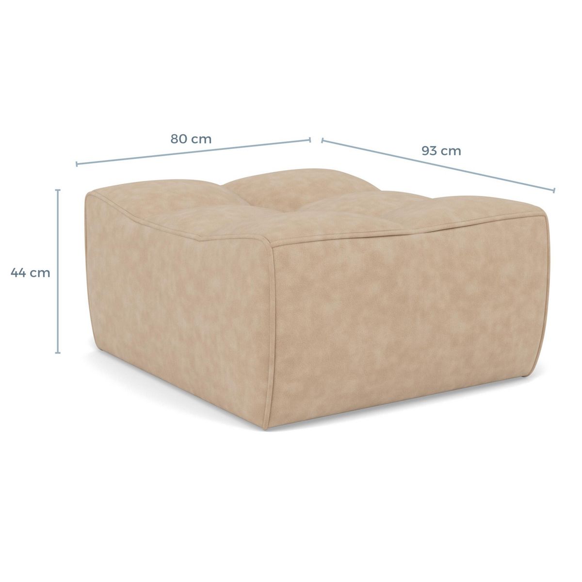 LISA DESIGN Alya - pouf en simili