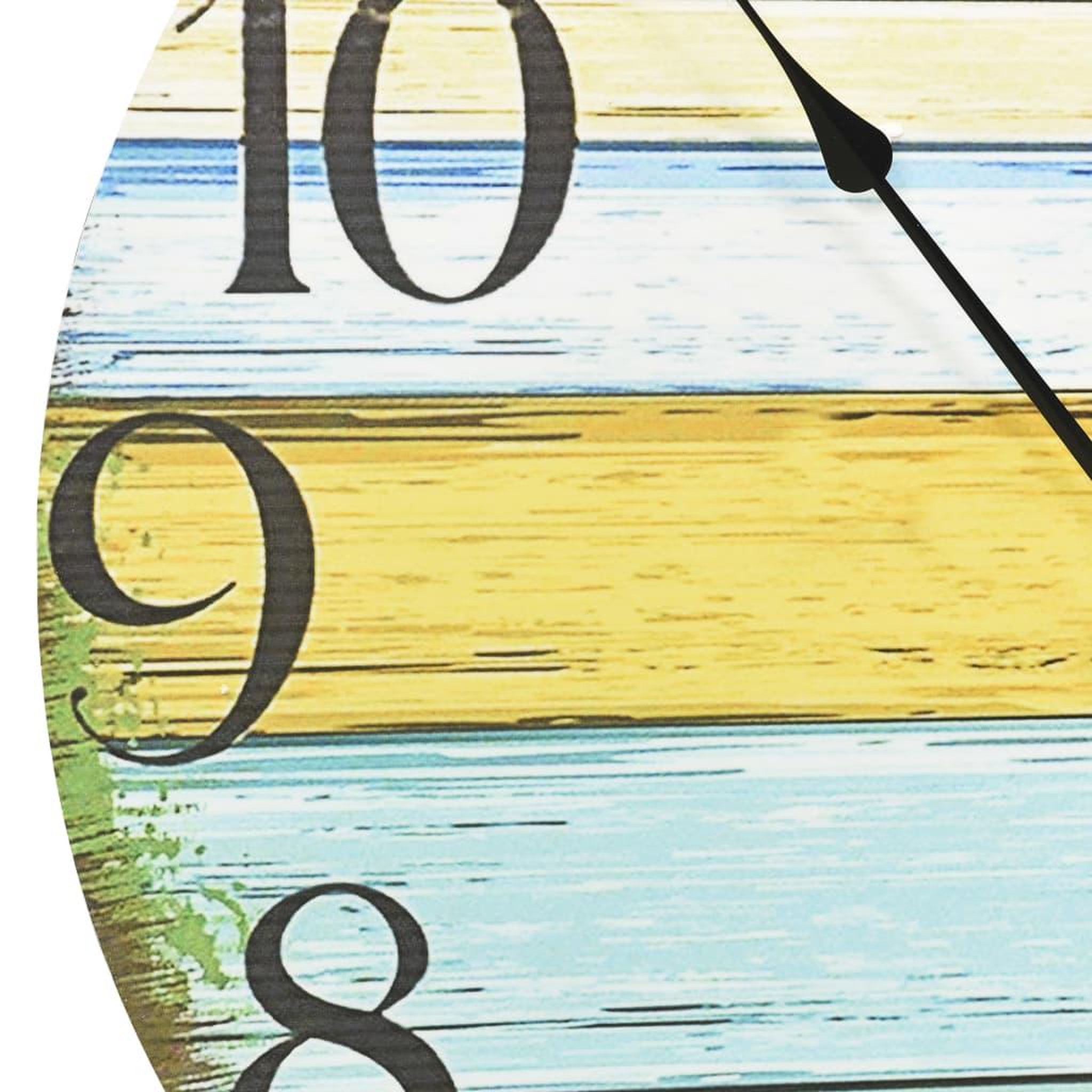 Voir la diapositive 4 : VIDAXL Horloge murale Multicolore 60 cm MDF