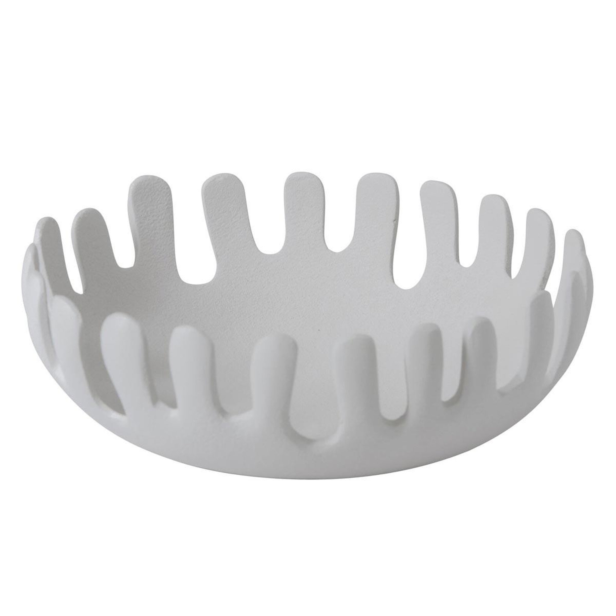 J-LINE Coupe déco design  corolla  22cm blanc