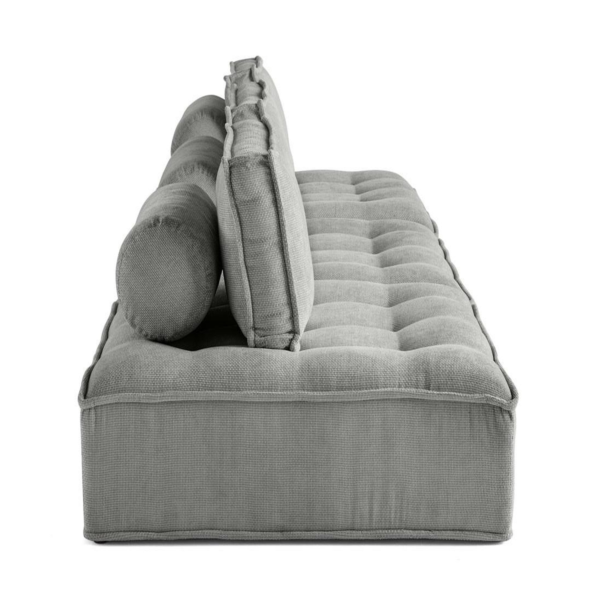 Voir la diapositive 3 : LISA DESIGN Marisol - canapé modulable droit 3 places - velours texturé