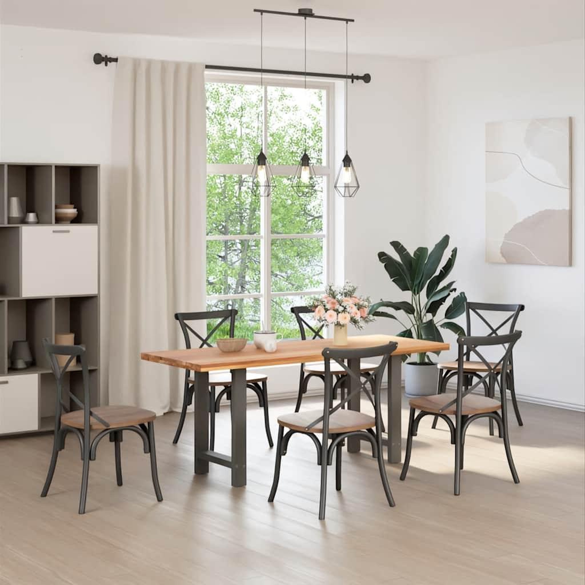 Voir la diapositive 2 : VIDAXL Pieds de table basse anthracite 2 pcs 60x(72-73) cm acier
