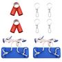 Voir la diapositive 2 : VIDAXL Sièges de balançoire avec cordes 2 pcs bleu 38x16 cm PE