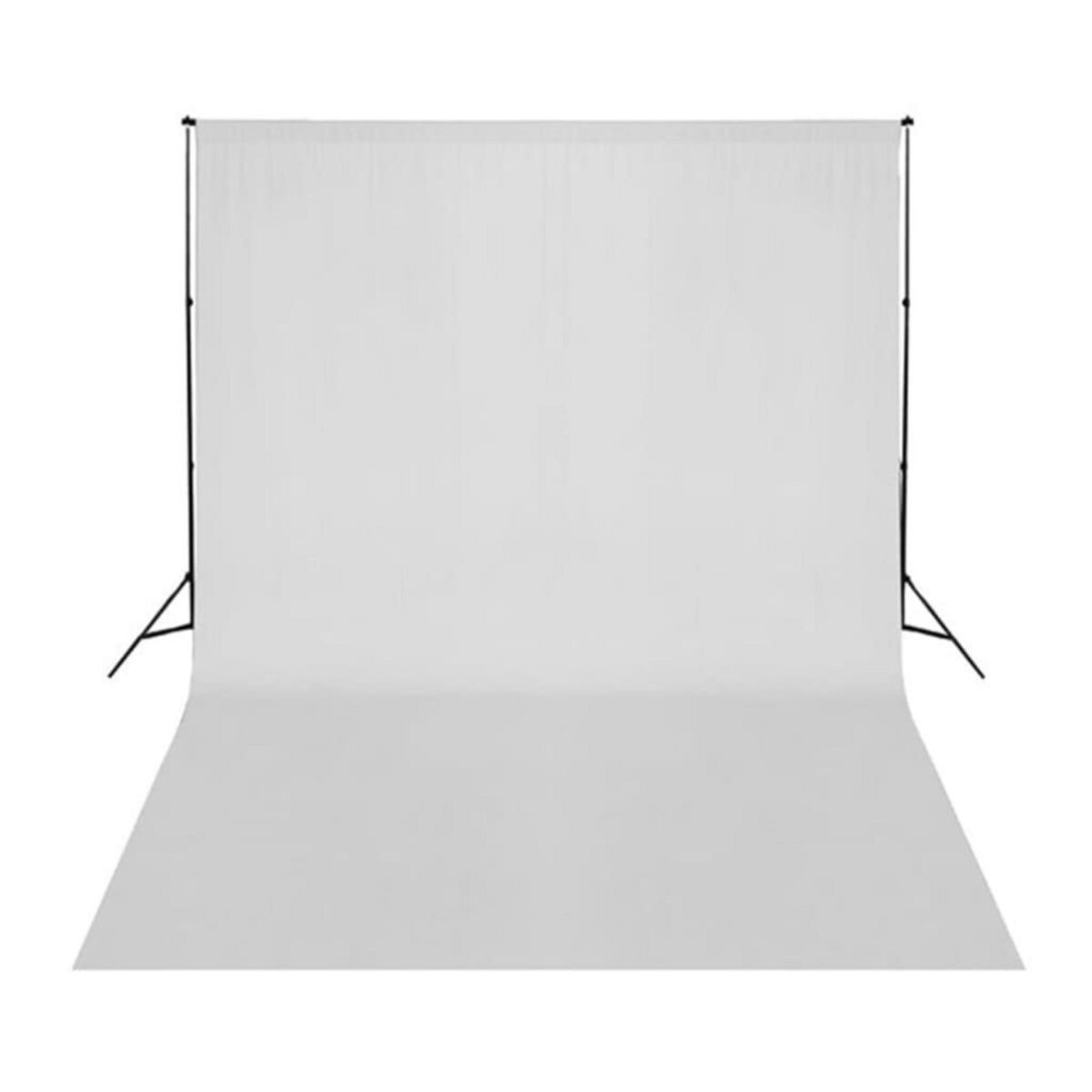 VIDAXL Kit de studio photo avec lampes toile de fond et reflecteur