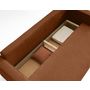 Voir la diapositive 4 : BEST MOBILIER Topaze - canapé 3 places - convertible avec coffre - en tissu velours relief