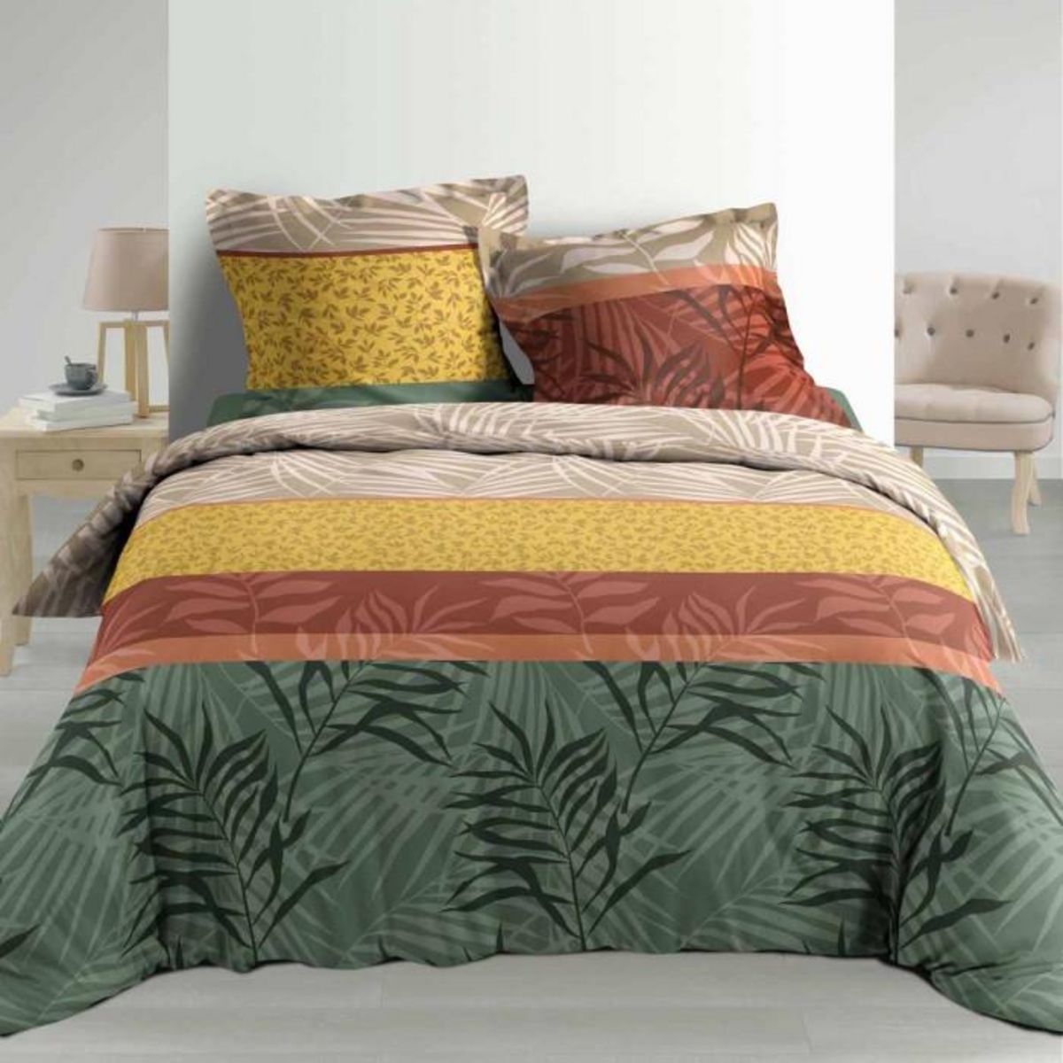 Paris Prix Parure de Lit 3 Pièces  Indonesia  260x240cm Multicolore