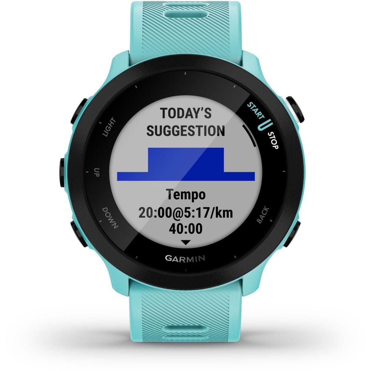 GARMIN Montre sport Forerunner 55 Vert d'eau