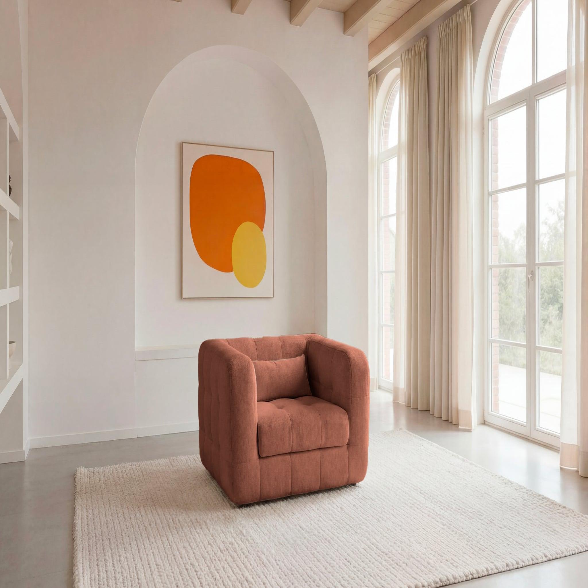 Voir la diapositive 2 : CASANOVA PARIS Arlette - fauteuil en tissu chenille
