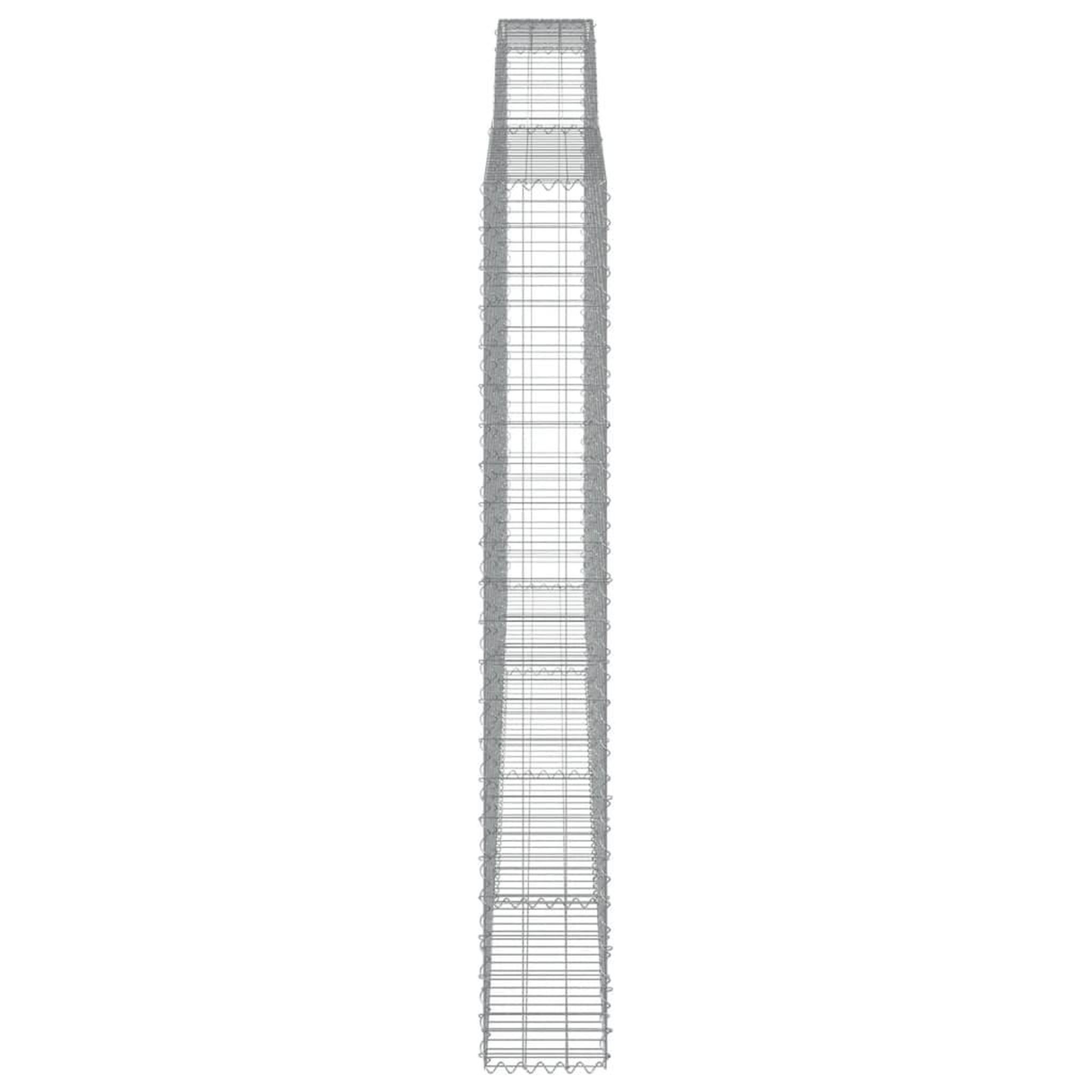 Voir la diapositive 5 : VIDAXL Paniers a gabions arques 7 pcs 400x30x220/240 cm Fer galvanise
